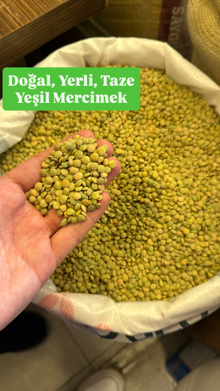Yerli Yeşil Mercimek (Yozgat) 1 kg