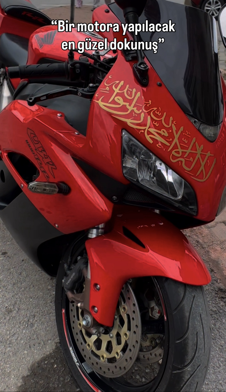 Kelime-i tevhid motor (altın gold)