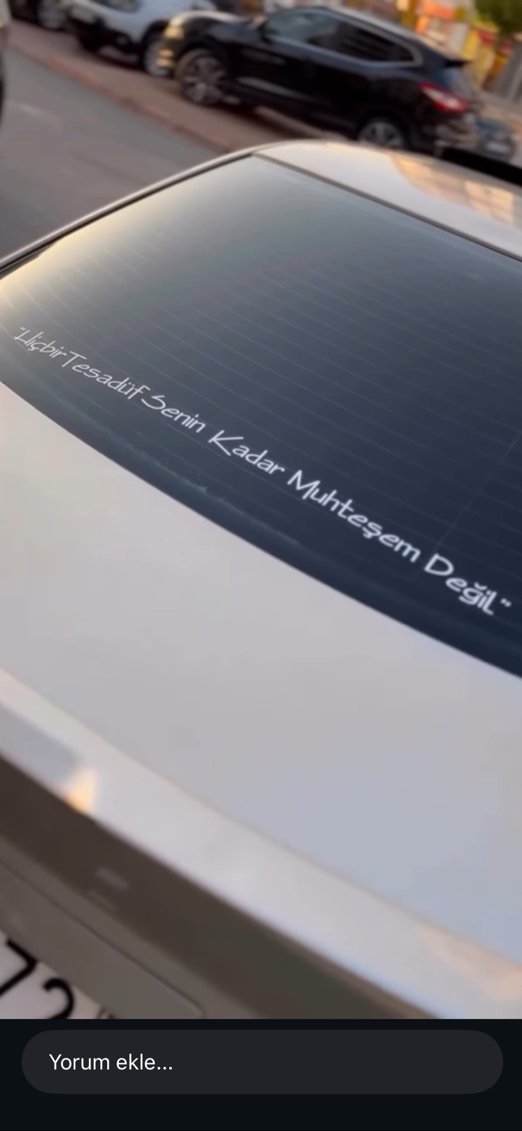 Araç arka cam yazıları (70x5)