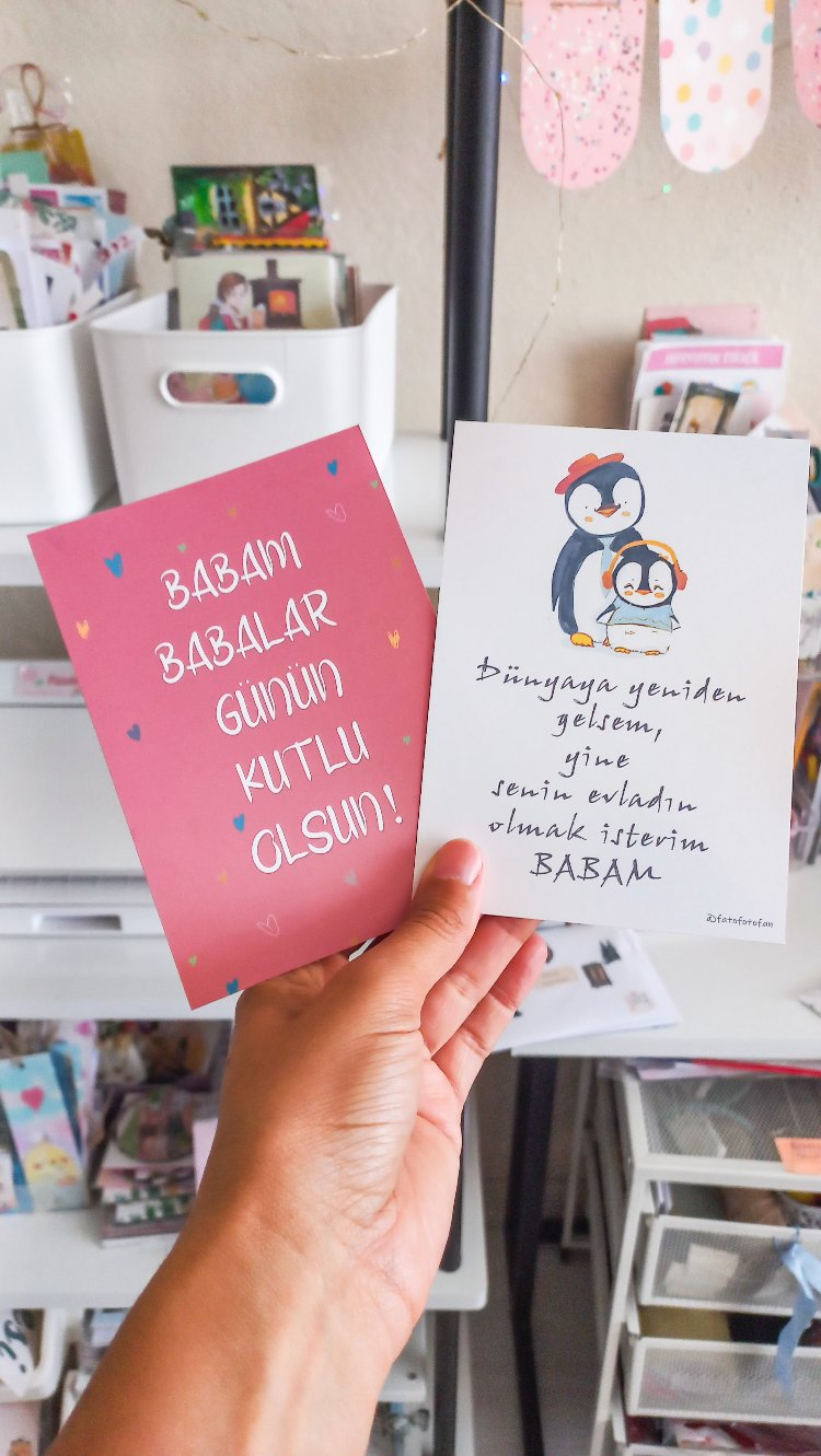 Babalar Günü Tebrik Kartı