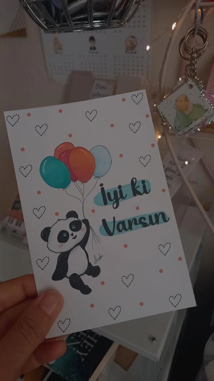 iyi ki varsın kartı