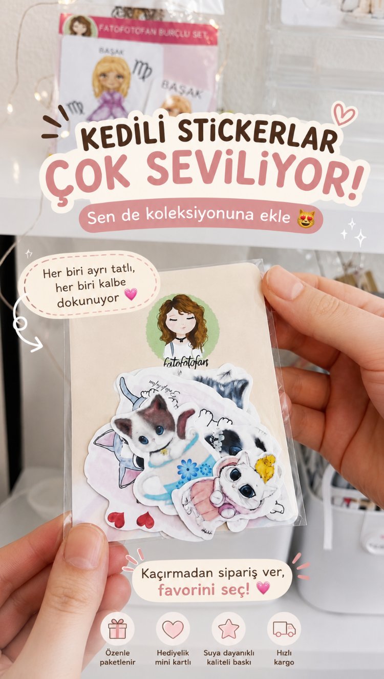 karma Kedili Sticker Set