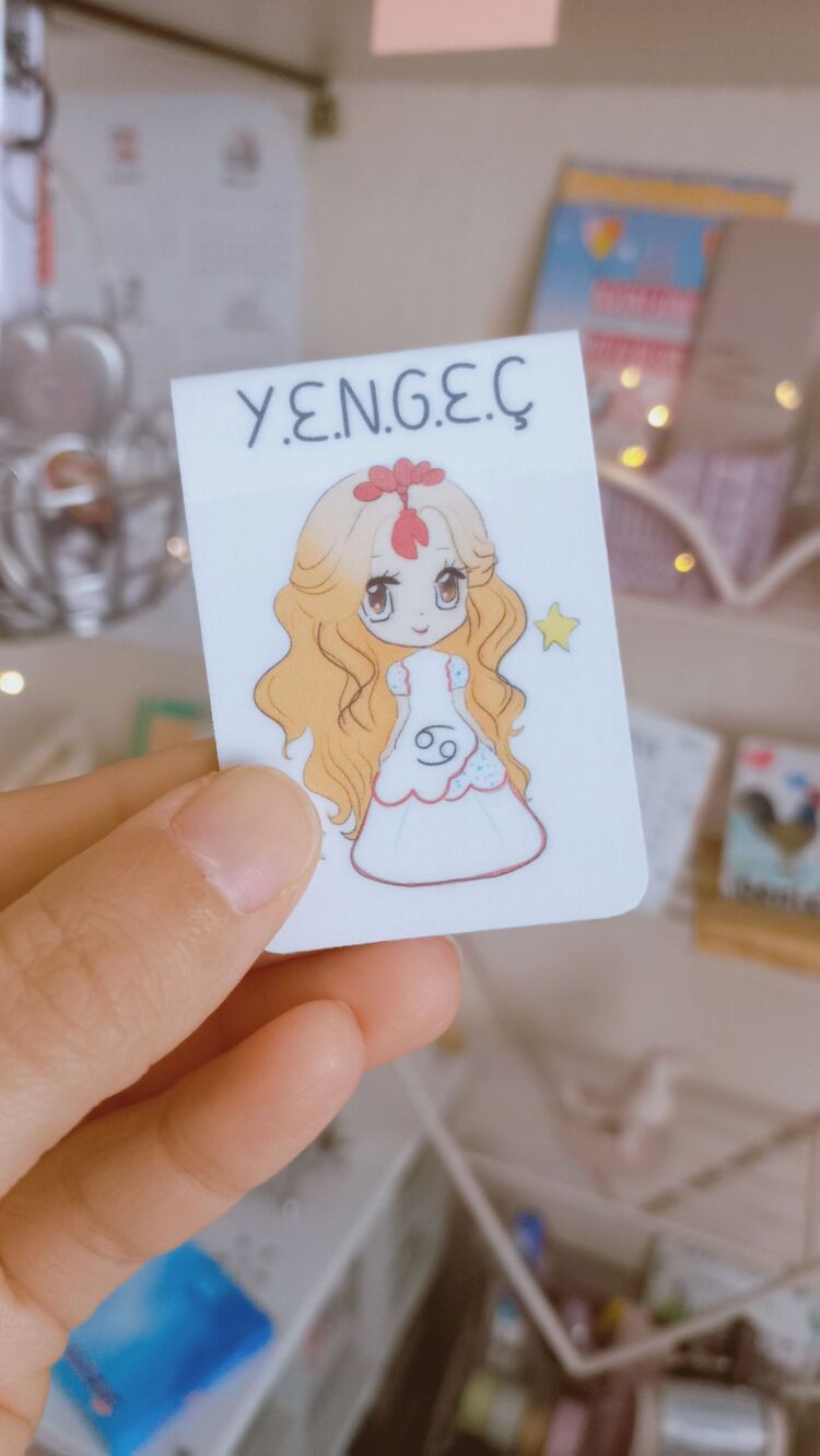 Yengeç Burcu Mıknatıslı kitap ayracı