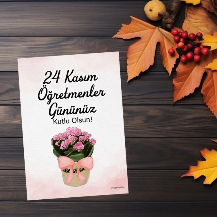 Öğretmenler Günü kartı