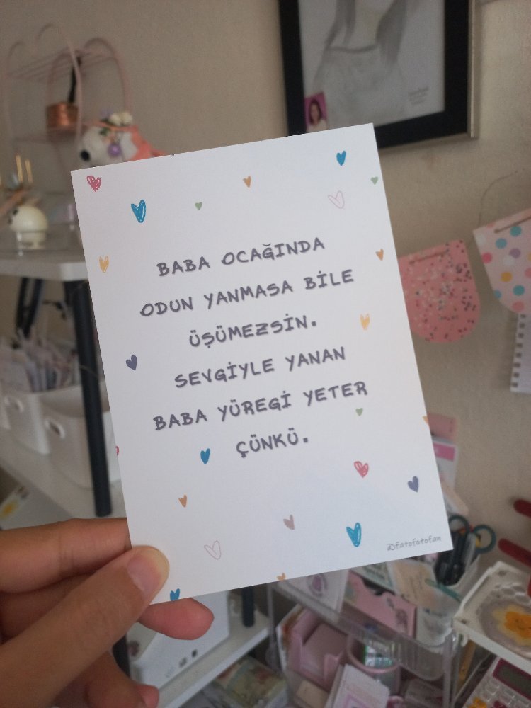 Babalar Günü Tebrik Kartı