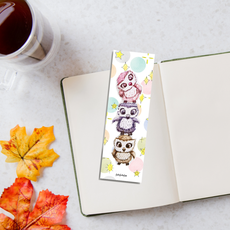 3 Şirin Baykuş Çizimli Kitap Ayracı 2 adet- 375