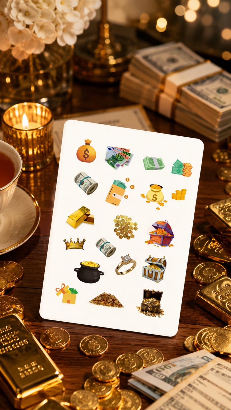 Para Enerjisi Sticker Seti – Bolluk Bereket Çekme Sticker’ları (2 Sayfa)