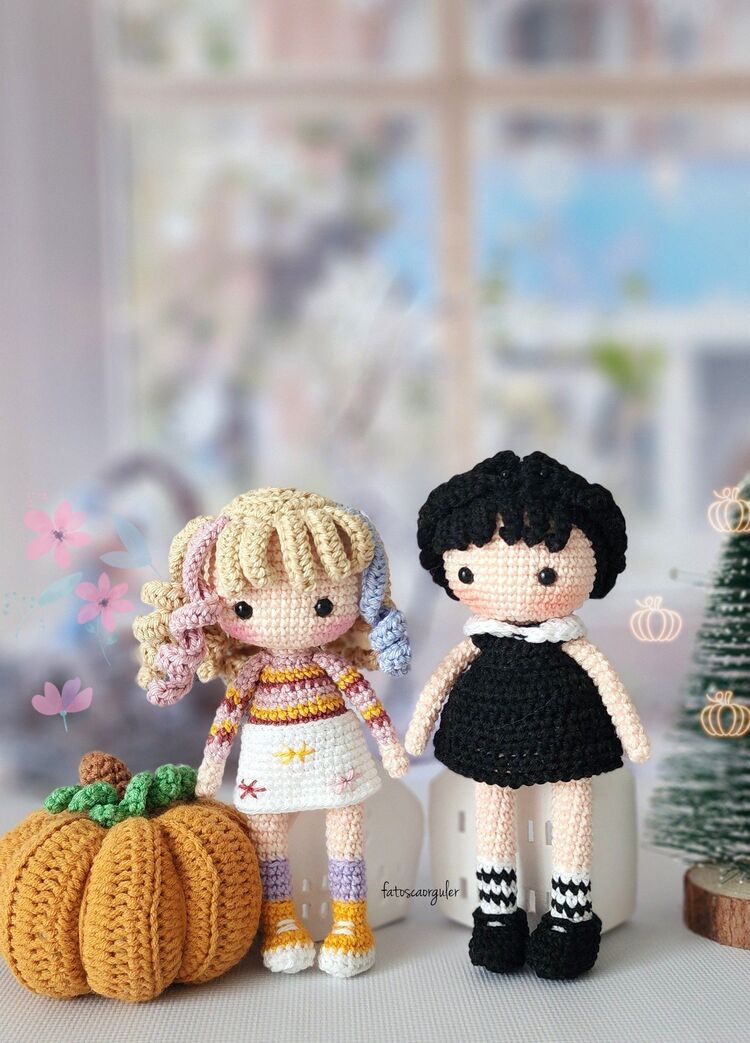 Wednesday & Enid Amigurumi Türkçe Desen