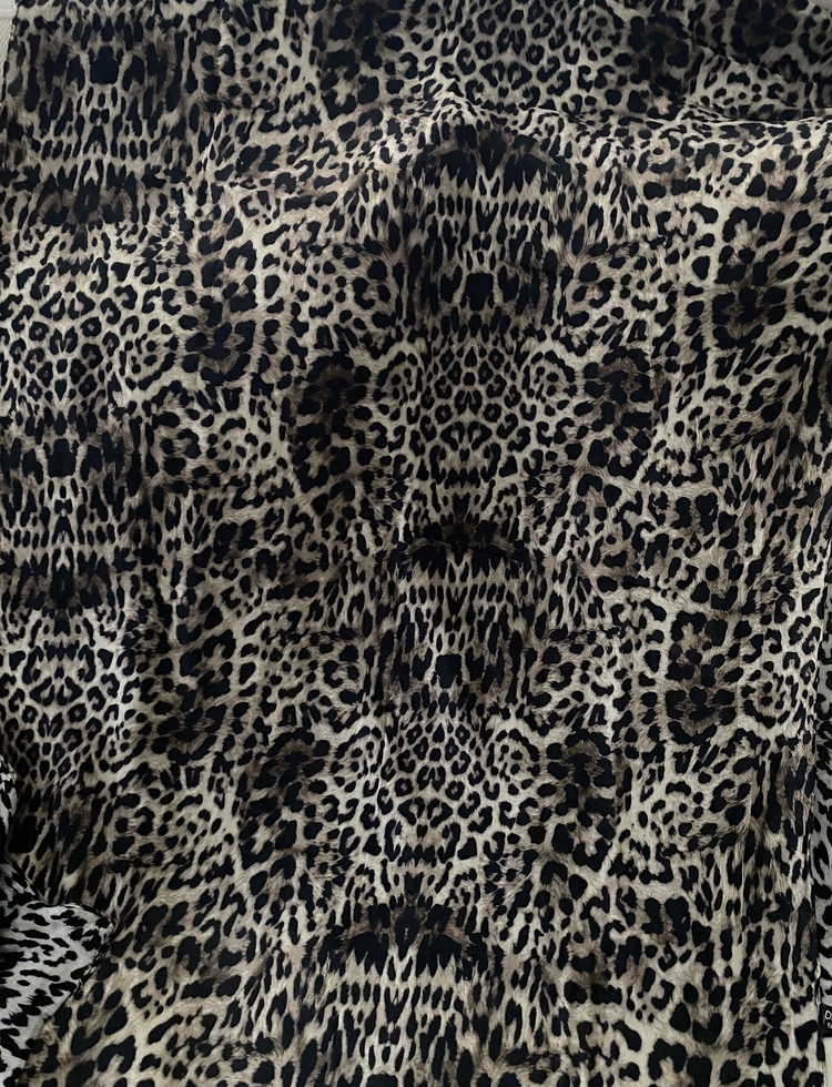 Leopar Desen Nefes Şal