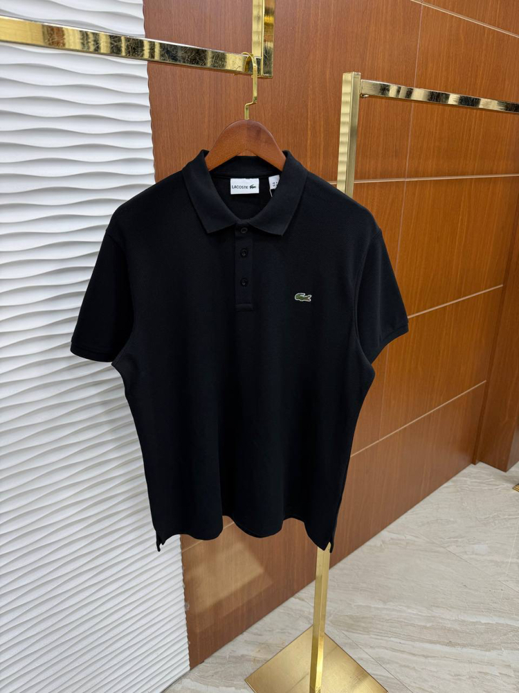 LACOSTE SİYAH YAKALI PREMİUM T-SHİRT