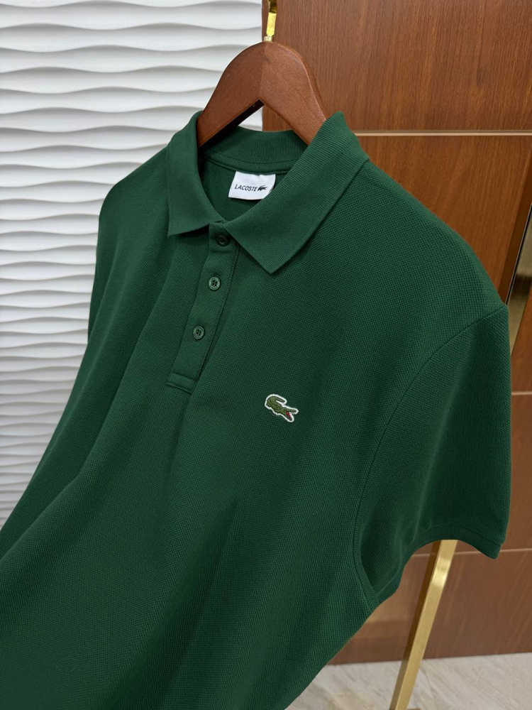 LACOSTE PREMİUM YEŞİL YAKALI T-SHİRT