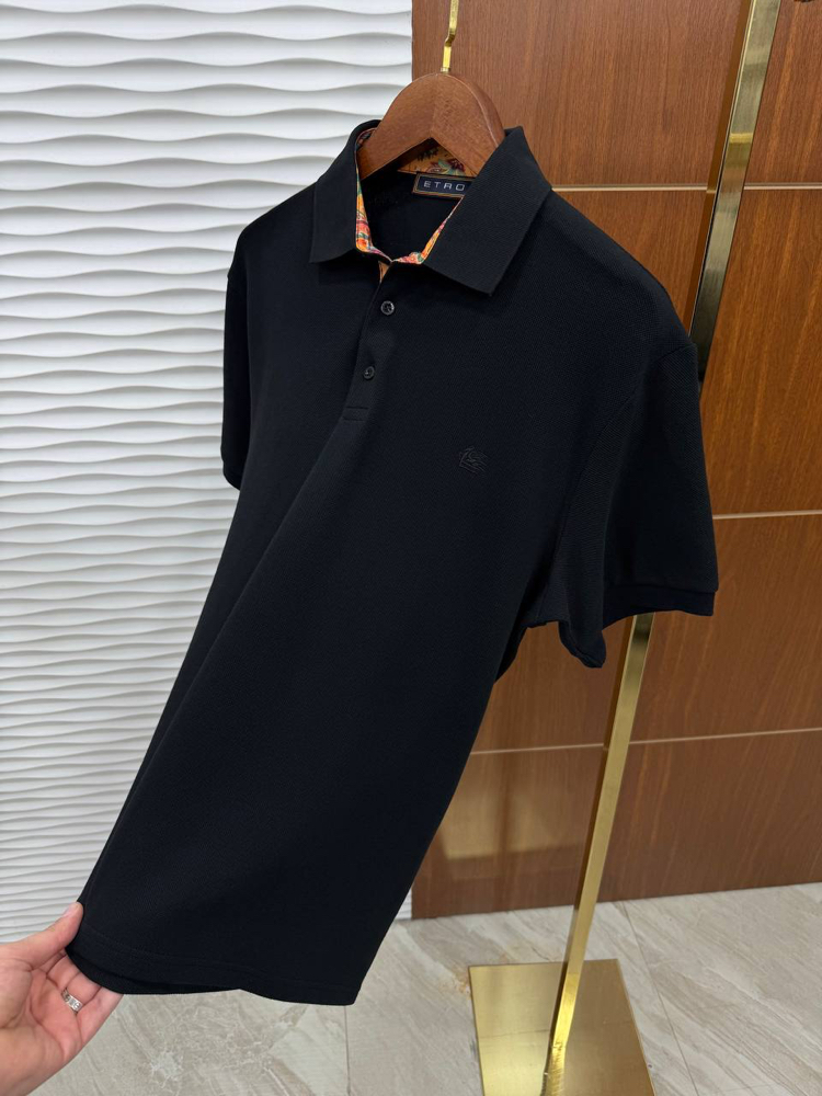 ETRO SİYAH YAKALI PREMİUM T-SHİRT