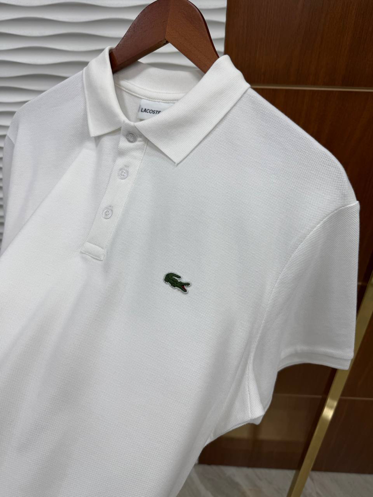 LACOSTE BEYAZ YAKALI PREMİUM T-SHİRT