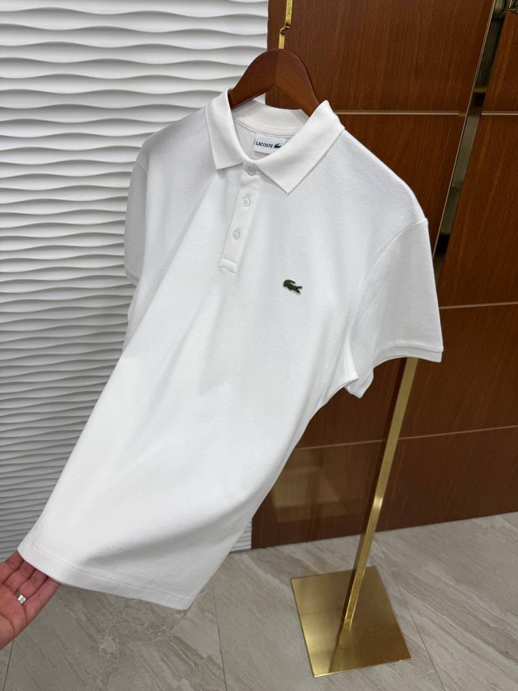 LACOSTE BEYAZ YAKALI PREMİUM T-SHİRT
