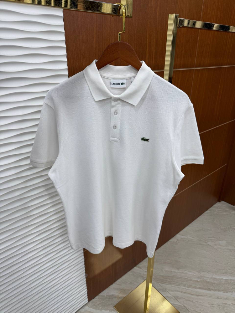 LACOSTE BEYAZ YAKALI PREMİUM T-SHİRT
