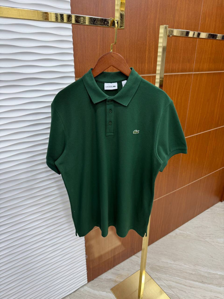 LACOSTE PREMİUM YEŞİL YAKALI T-SHİRT