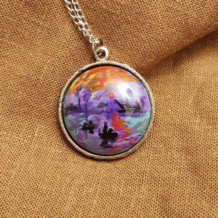 Claude Monet - Gün Doğumu Kolyesi