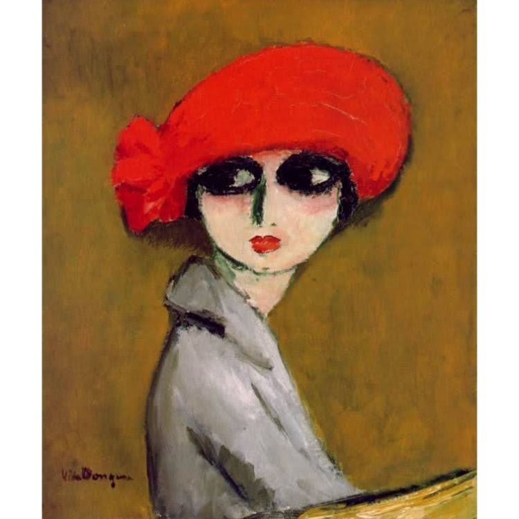 Kees Van Dongen - Kırmızı Gelincik Kolyesi