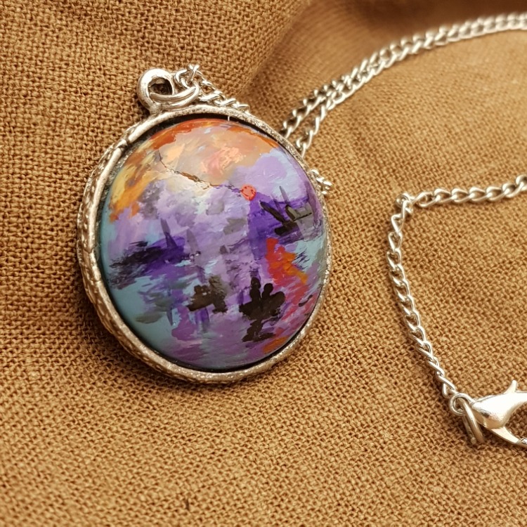 Claude Monet - Gün Doğumu Kolyesi