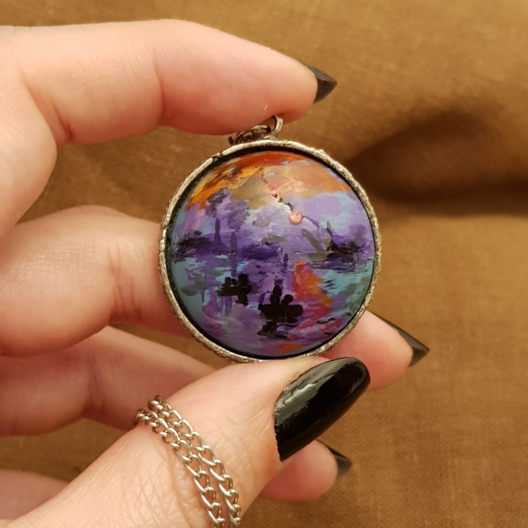 Claude Monet - Gün Doğumu Kolyesi