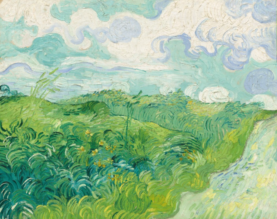 Van Gogh - Yeşil Buğday Tarlası Kolyesi