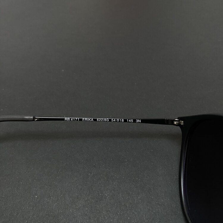 RayBan ERIKA 4171 622/8G 54 BLACK UNISEX