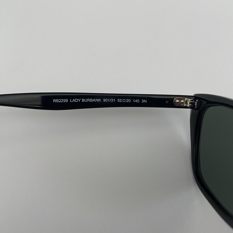 RayBan 2299 901/31 BURBANK CAT EYES BLACK