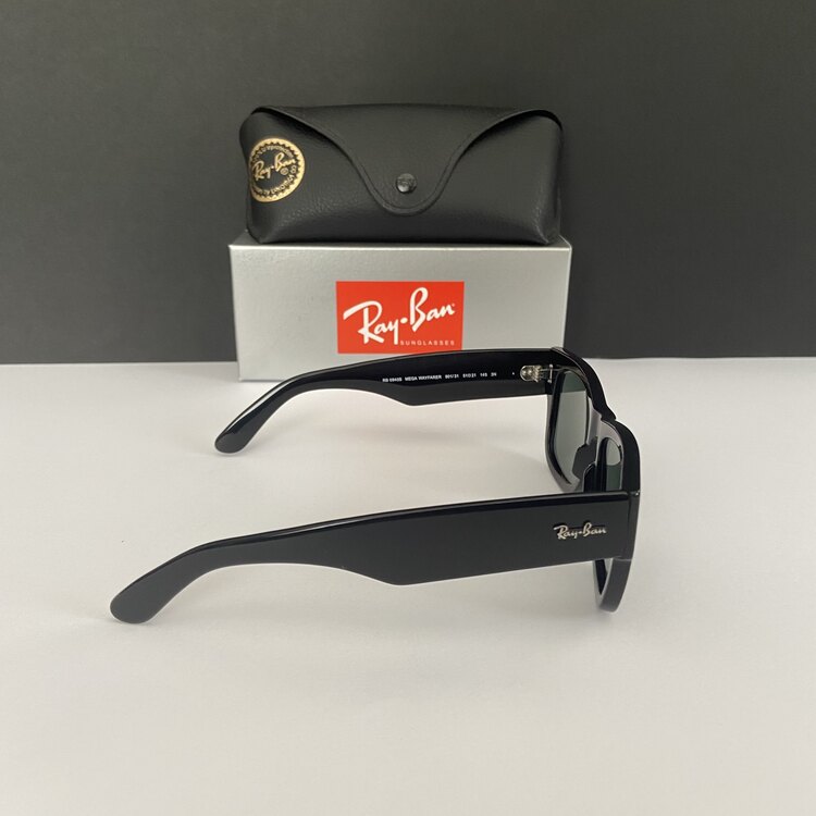 RayBan 0840-S 901/31 MEGA WAYFARER BLACK