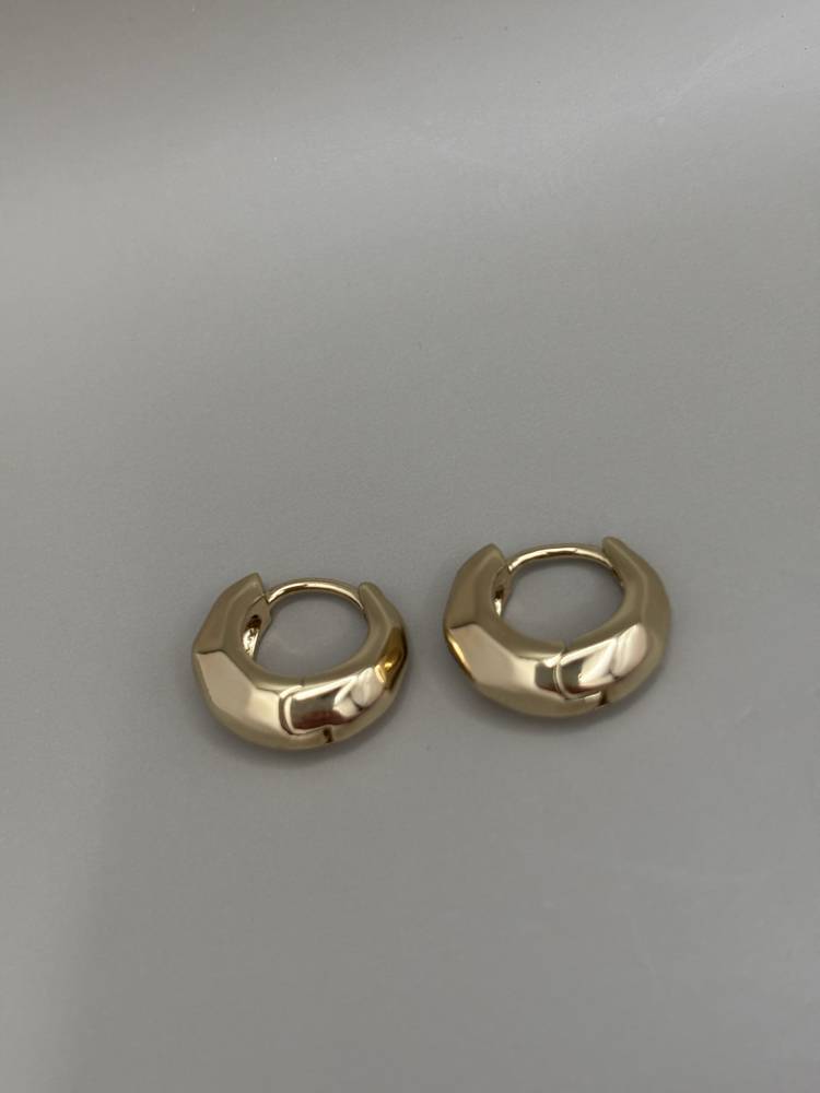 Kadın Kararmaz Çelik Gold Mini Halka Küpe
