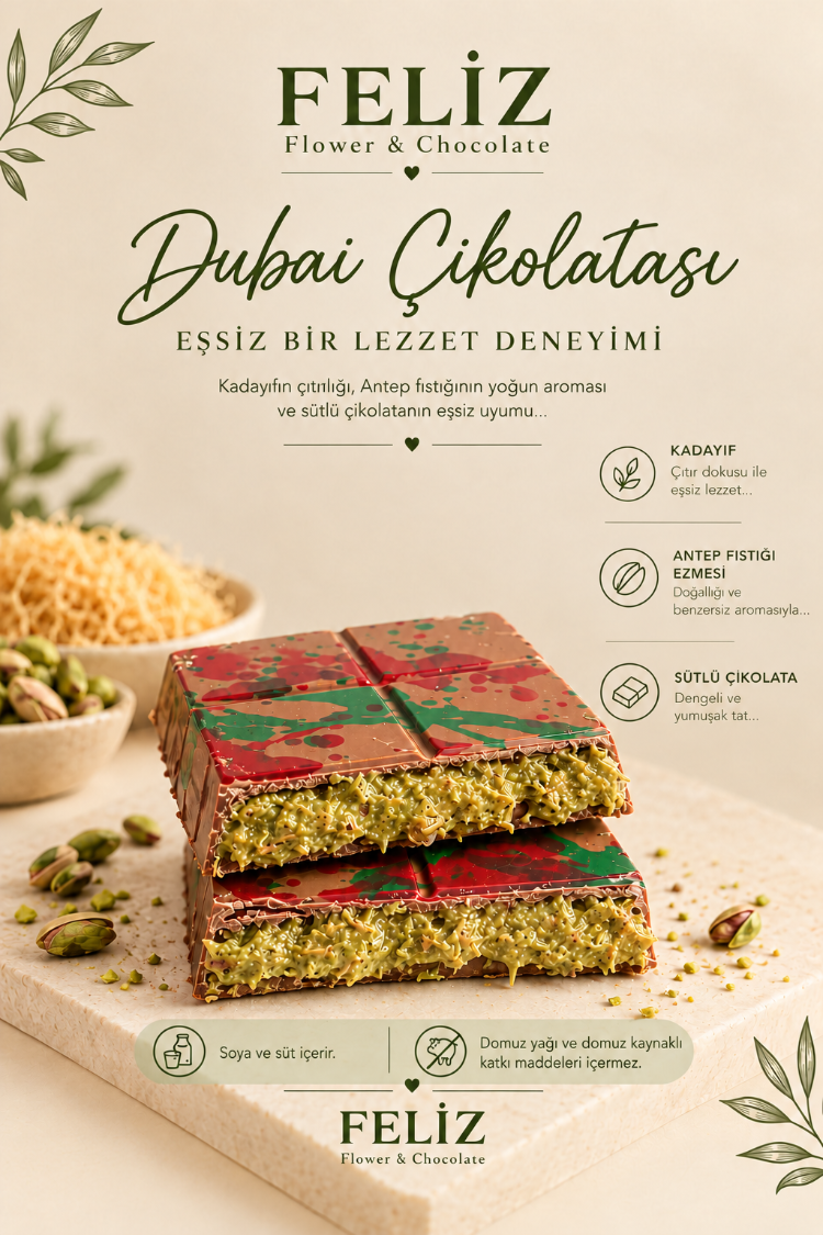 Feliz Flower Studio Dubai Çikolatası