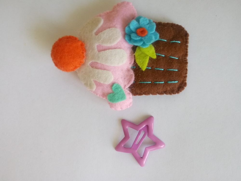 Keçe Cupcake Buzdolabı Magnet