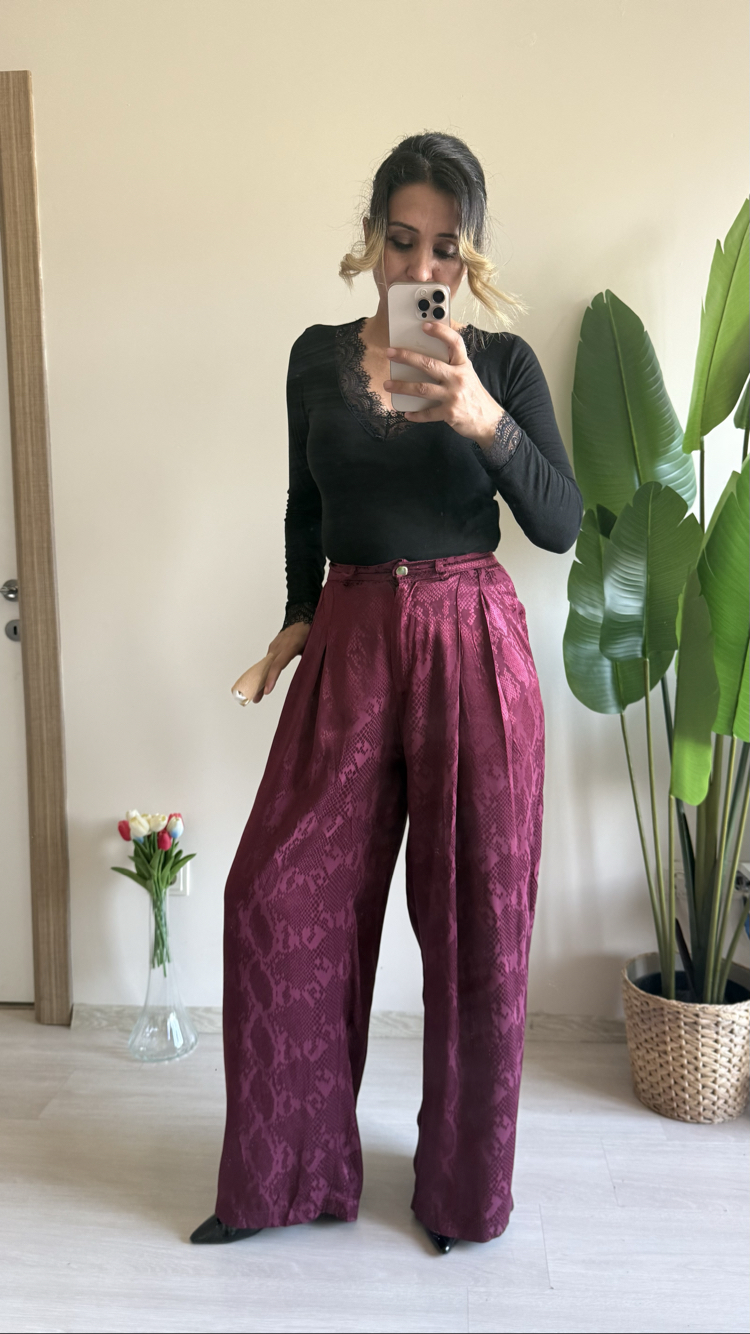 Desenli Palozza Pantolon