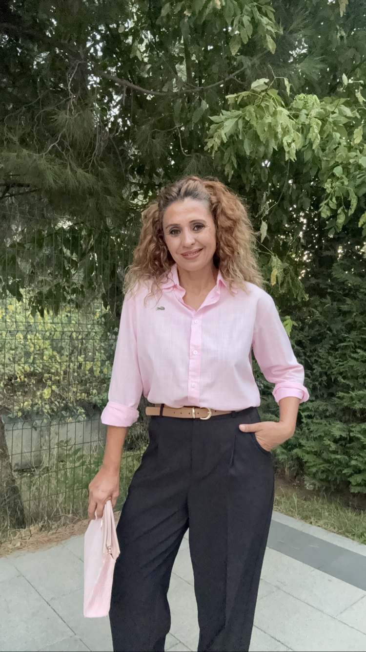 Kemerli Havuç Pantolon Siyah