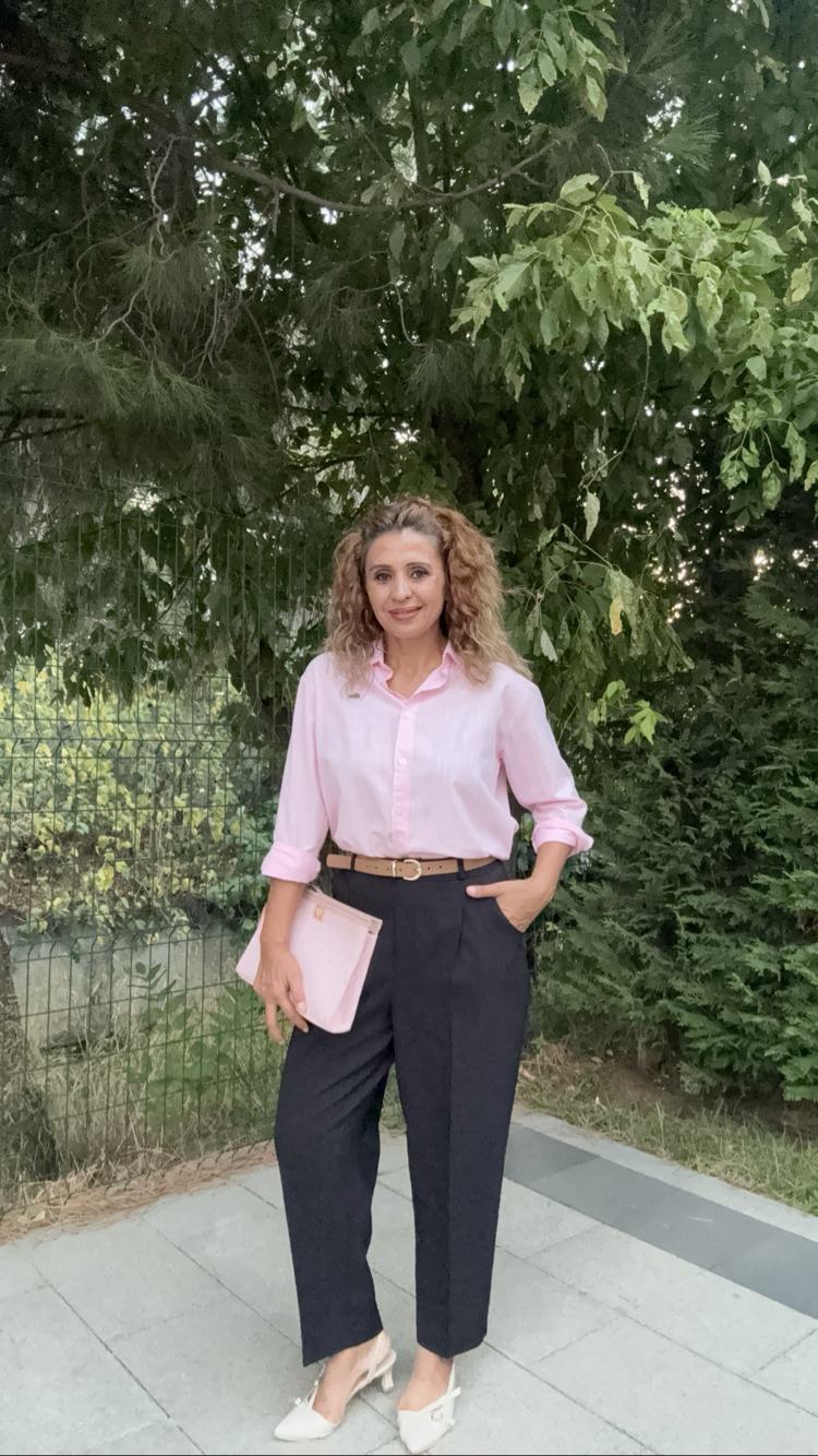 Kemerli Havuç Pantolon Siyah