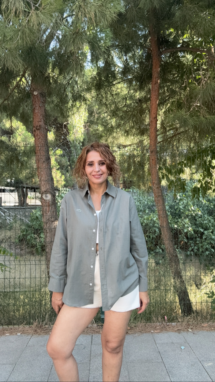 Lacoste Gömlek Haki ( Çağla yeşili) 
