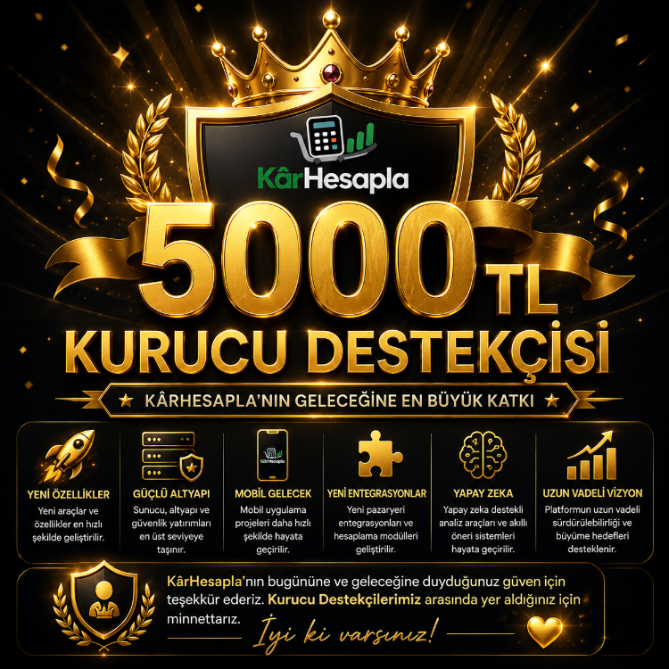5.000 TL Kurucu Destekçisi