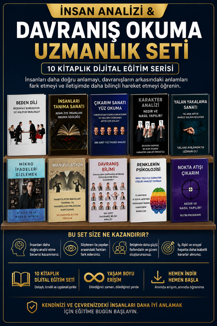 İnsan Analizi & Davranış Okuma Uzmanlık Seti