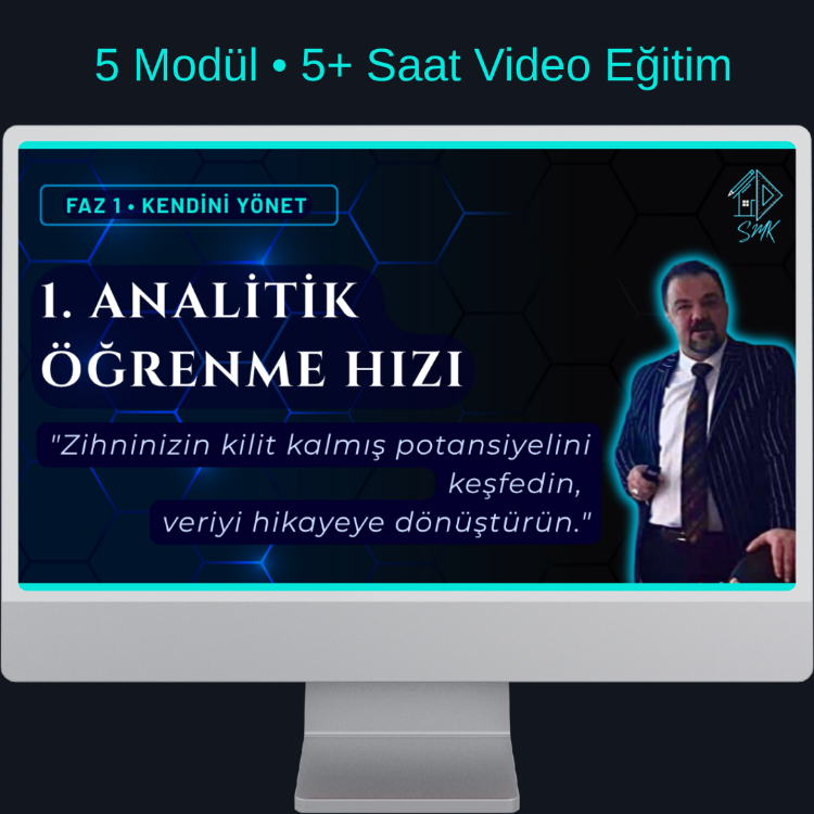 Kurs 01: Analitik Öğrenme Hızı (5 Modül • 5+ Saat)