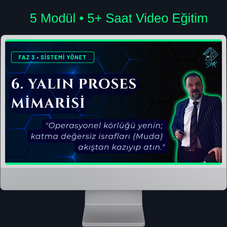 Kurs 06: Yalın Proses Mimarisi (5 Modül • 5+ Saat)