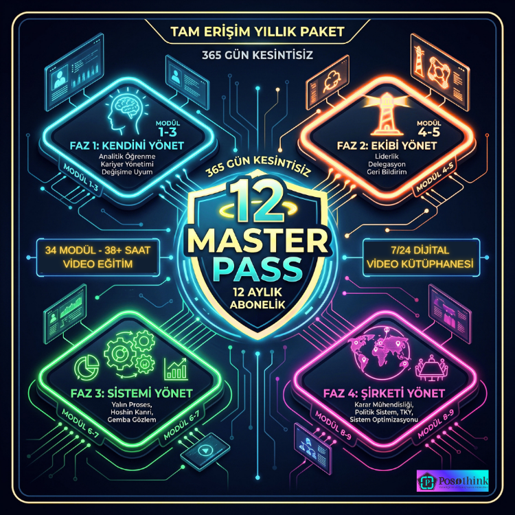 Süreç Mimarı Kampı: Master Pass (34 Modül • 38+ Saat)