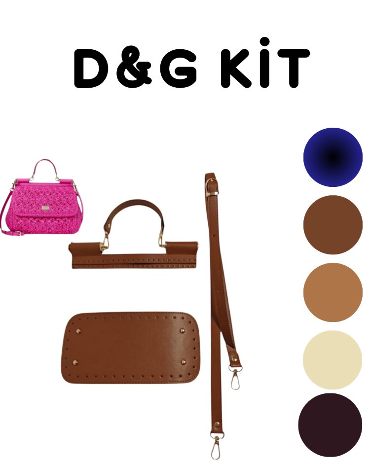 Kaliteli suni deriden imal edilmistir.D&G deri çanta kiti