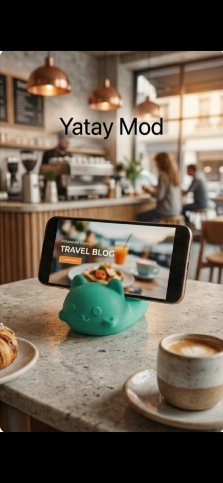 Sevimli Dostunuz: 3D Tasarım Kedi Telefon Tutucu 