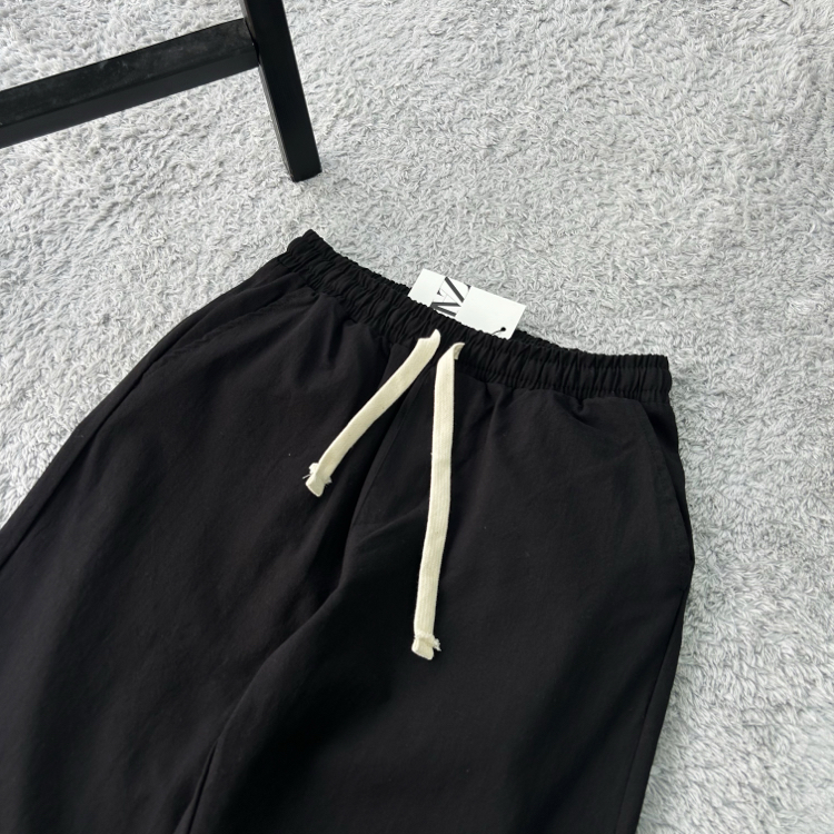 Zara Ham Keten Baggy Pantolon | Siyah