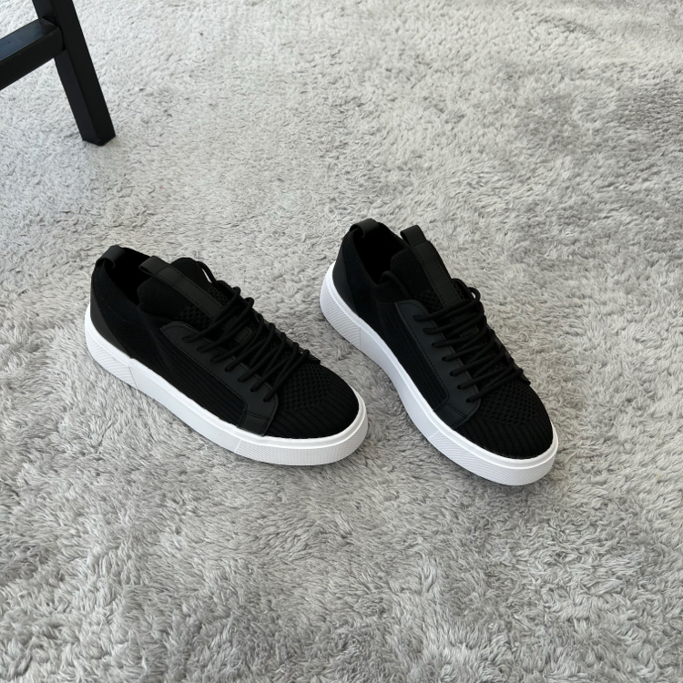 Triko Casual Premium Ayakkabı | Siyah