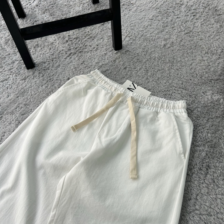 Zara Ham Keten Baggy Pantolon | Beyaz