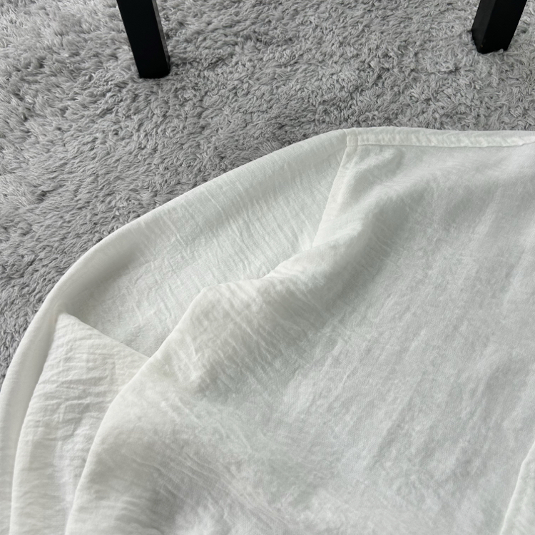 Zara Oversize Pera Keten Gömlek | Beyaz