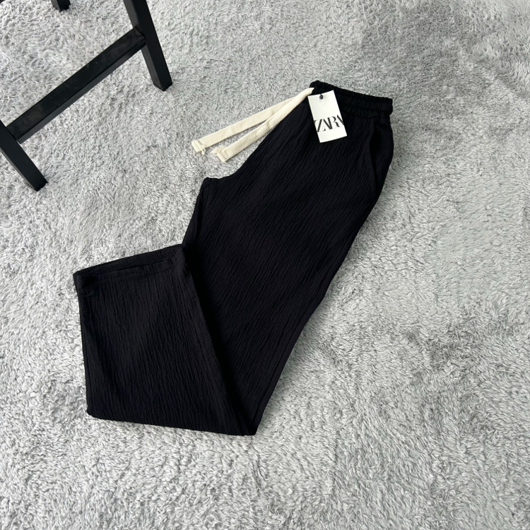 Zara Müslin Keten Baggy Pantolon