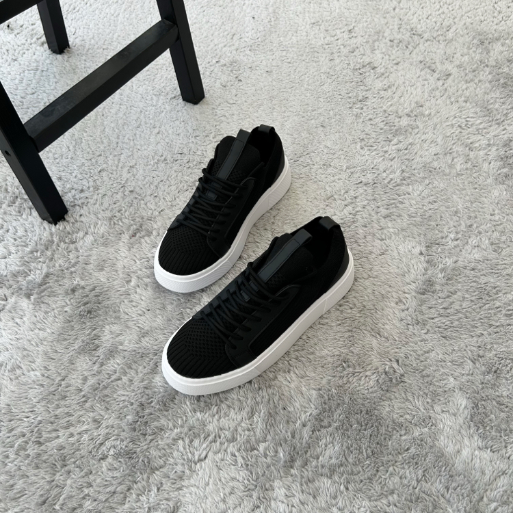 Triko Casual Premium Ayakkabı | Siyah