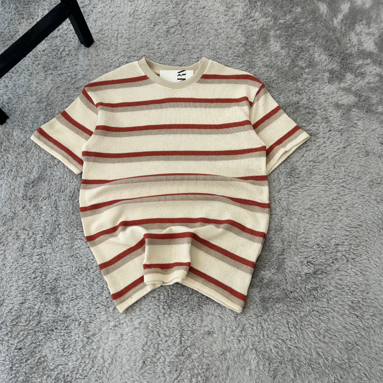Zara Çizgili Basic Triko T-Shirt