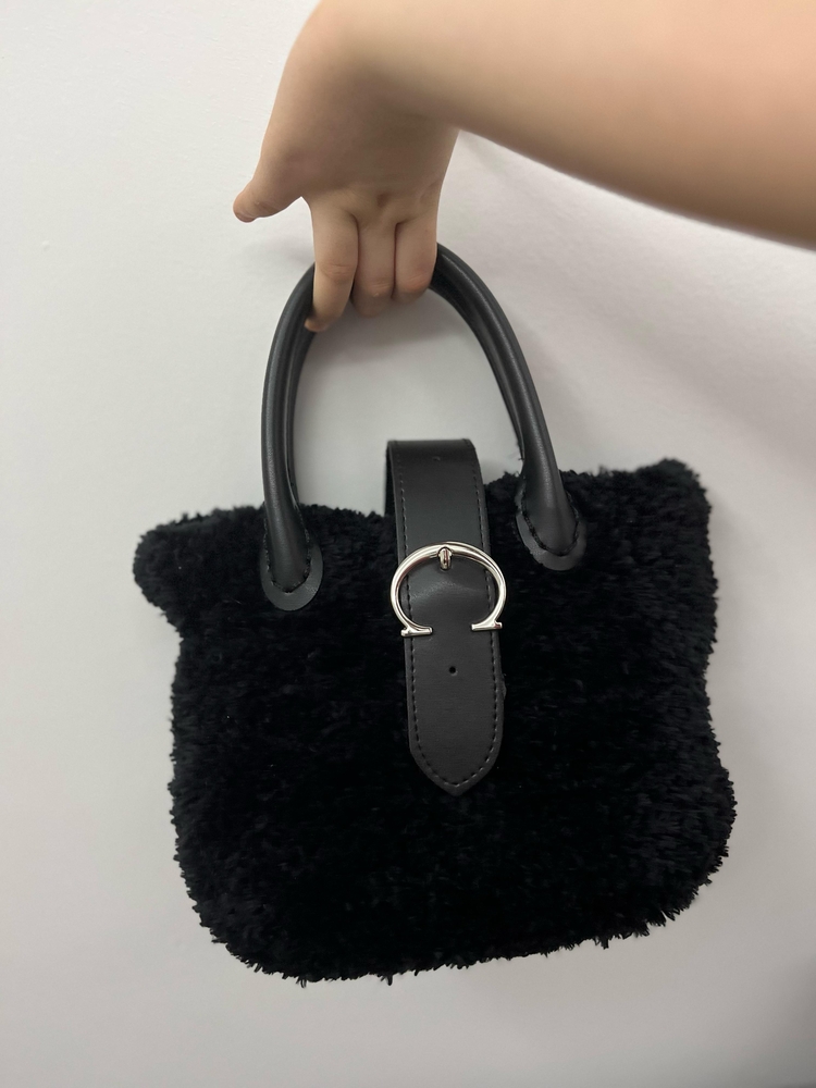 Kışlık peluş çanta